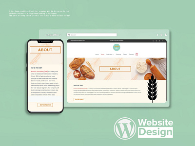 Website Design bakery website branding ui website