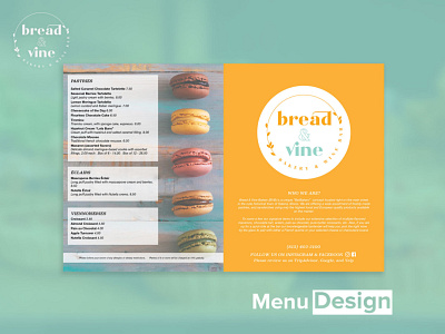 Menu-Design branding menu design