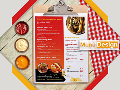 Menu-Design branding food logo food menu menu design