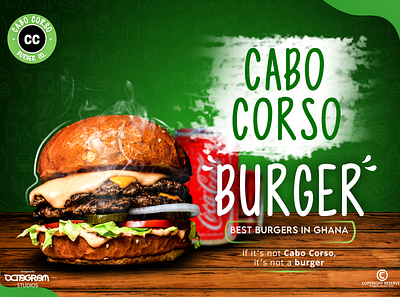 CABO CORSO BURGER DESIGN branding design graphicdesign illustration photoshop