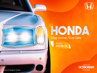 CAR ADVERTISING branding design graphicdesign honda photoshop