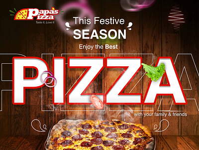 PAPAS PIZZA branding design flyer design graphicdesign illustrator photoshop poster design