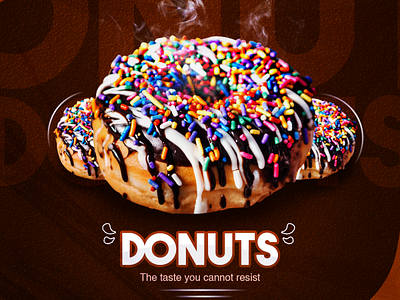 DONUT DESIGN TEMP 2 branding design flyer design graphicdesign photoshop poster design