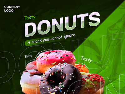 DONUT DESIGN TEMP 3 branding design flyer design graphicdesign photoshop poster design