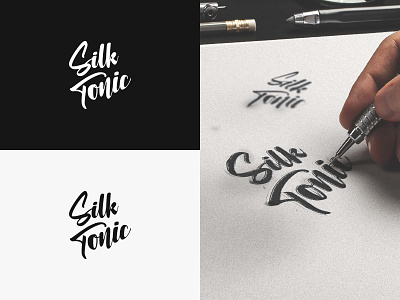 Silk Tonic Logotype. branding identity design lettermark logo logomark logotype