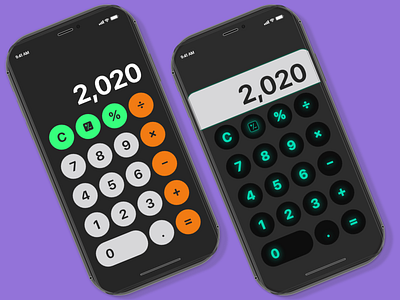 Daily UI #004 - Calculator Design for iPhone
