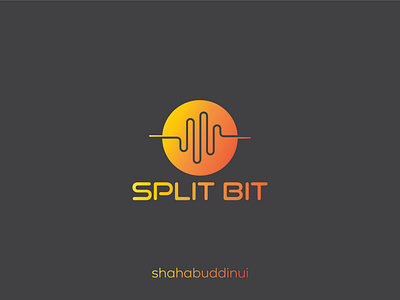 Split Bit Logo Design awesome logo branding creative logo flat logo logo design minimalist logo modern logo typography unique logo design vector