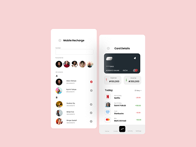 Mobile UI for Finance/Payments App app branding design ui ux