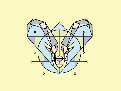 Capricorn alfrombern gradient lineart lines linework pattern space stuff