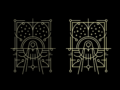 Angel alfrombern gradient lineart lines linework pattern space stuff