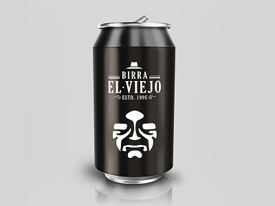 El Viejo / Beer beer can design graphic illustration package