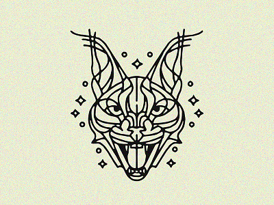 Lynx - Tattoo animal big cat dynamic illustration line linework lynx tattoo