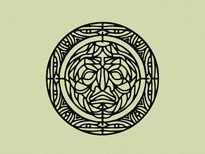 Ancient Mask - Tattoo 5 ancient design dynamic fantasy graphic illustration lines linework mask tattoo
