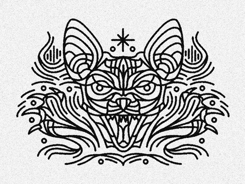 angry sphynx cat - tattoo by alain on Dribbble