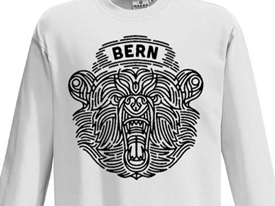 Bernese bear - Print animal bear bern design graphic illustration linework print screen printing