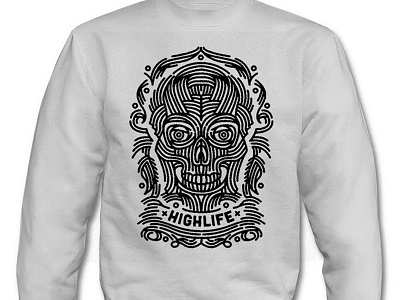 Highlife skull - print on pullover