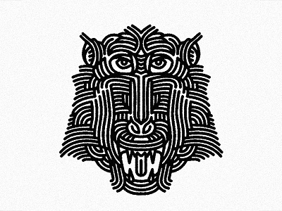 Pavian - (for) Print animal design graphic illustration linework pavian print screen printing