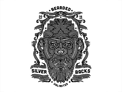 bearded monkey - (for) print