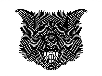 fox - (for) print animal design fox graphic illustration linework print screen printing