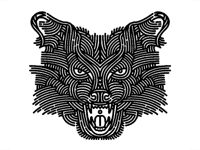 raccoon - (for) Print animal design graphic illustration linework print raccoon screen printing