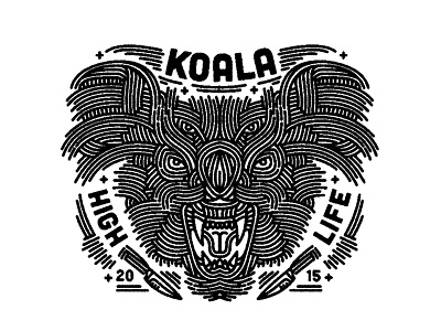 koala - (for) print animal bear design graphic illustration koala lifework print screen printing