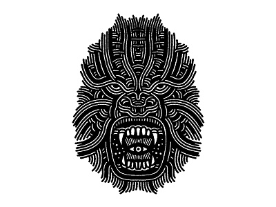 angry gorilla - (for) print animal beast design gorilla graphic illustration linework monkey print screen printing