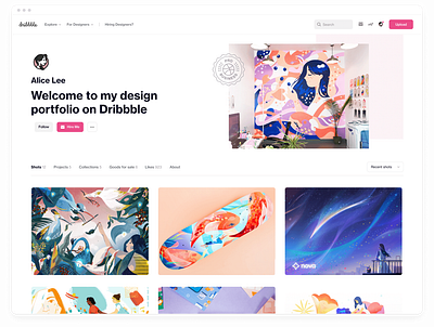 Dribble Design web design