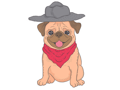 Cowboy Pug