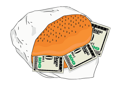 Money burger burger cartoon clip art money money burger vector