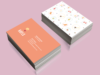 Hayls businesscards illustration newstyle portfolio