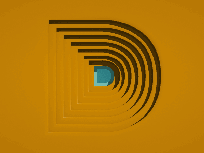 36 Days of Type D 36daysoftype animation d letter loop motion graphics type