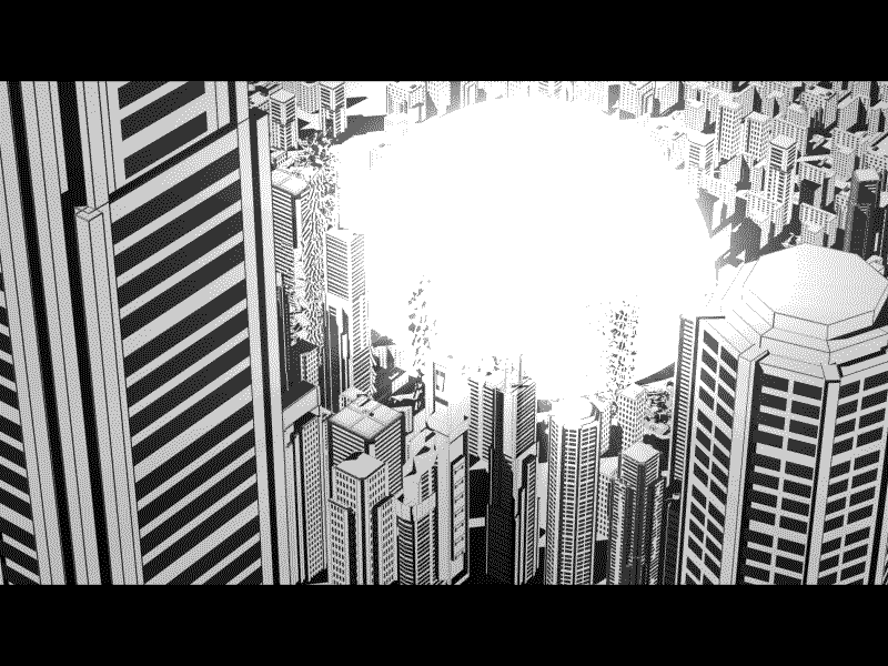 City Explosion animation behance cinema4d explosion isometric materianera