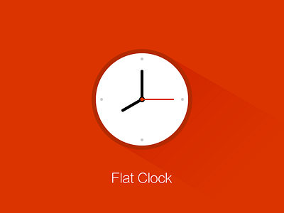 Flat Clock