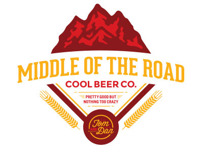 Middle of the Road Beer beer beerbranding beerlogo brand branding graphicdesign graphics illustration logo tshirtdesign vector vectorart