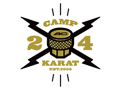 Camp 24 Karat Alternate badge branddevelopment branding camp design graphic logo outdoor