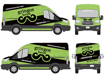 Taco Response vehicle brand branding food illustration logo restaurant taco vehiclewrap