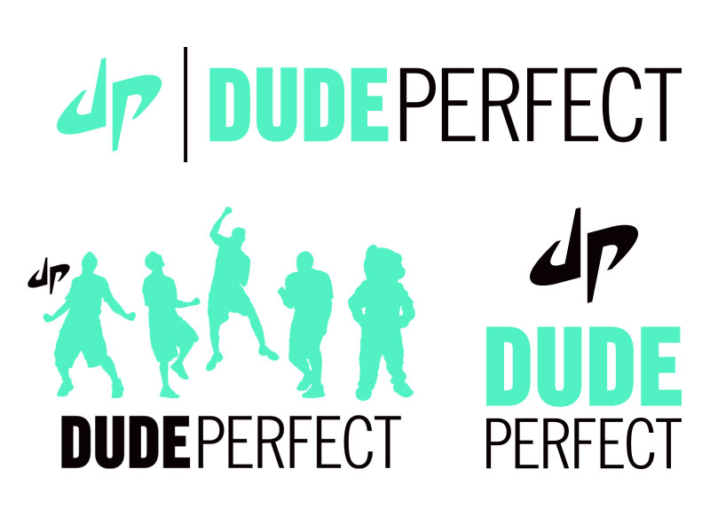 dude perfect logo outline