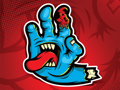 Screaming Hand Homage brand branding design graphic illustration logo skateboard vector vectorart