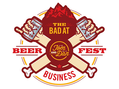 Bad at Business Beer Fest beerbranding beerlabel branding design graphicdesign illustration label logo vectorart