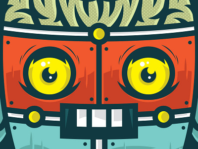 Brainy Bot brand branding design graphic illustration logo robot vector vectorart