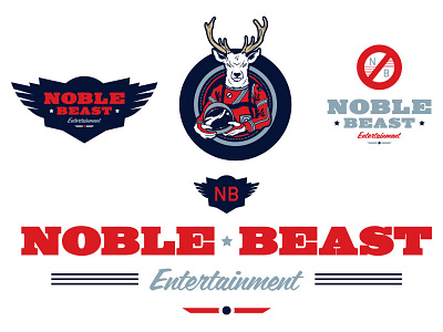 Noble Beast Buildout badge branddevelopment branding camp design graphic logo outdoor