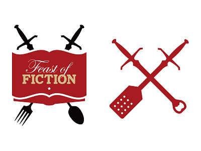 Feast of Fiction badge branddevelopment branding camp design graphic logo youtube