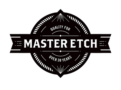 Master Etch badge branddevelopment branding camp design graphic logo outdoor