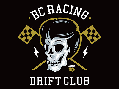 Drift Club brand branding design graphic illustration logo streetrace vector vectorart