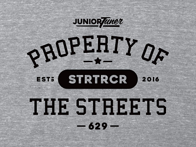 Property of the Streets brand branding design graphic illustration logo streetrace vector vectorart