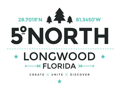 5 degrees north Alternate badge branddevelopment branding camp design graphic logo outdoor