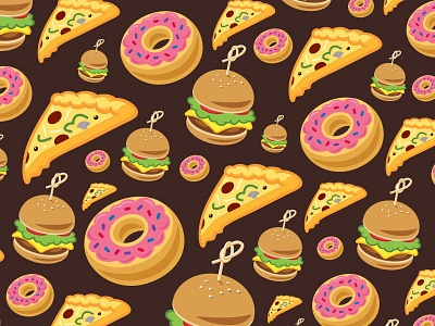 Yummy Background branding food icon illustration logo pizza type typography