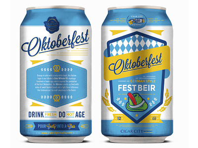 Oktoberfest beer branding design illustration label packaging sticker typography