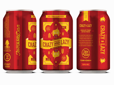Crazy and Lazy / Lazy and Crazy art beer branding craftbeer design illustration logo vectorart