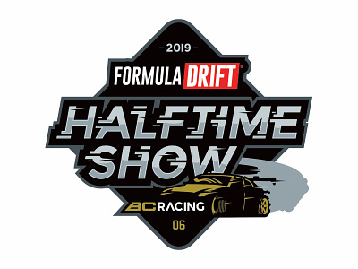 Formula Drift Halftime Show badge branding design logo vectorart